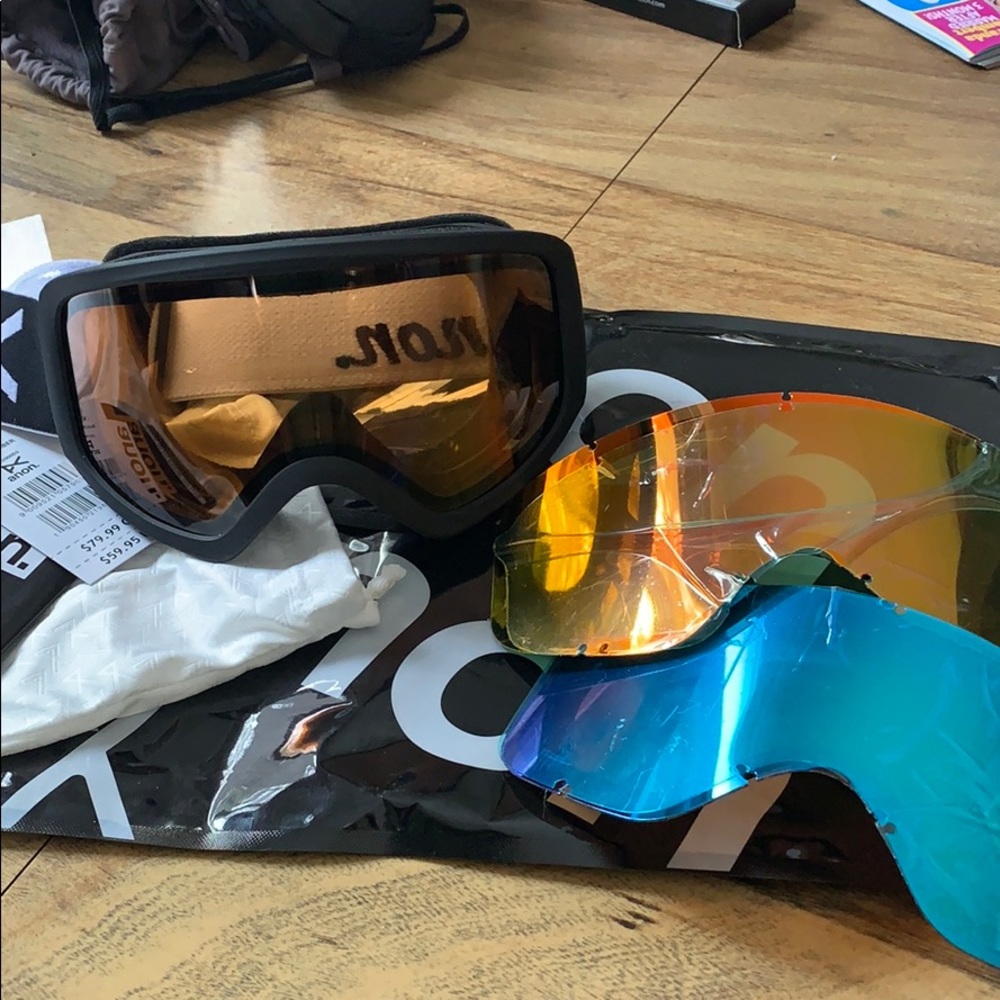 Anon Insight ski snowboard Goggles: 2 bonus lenses